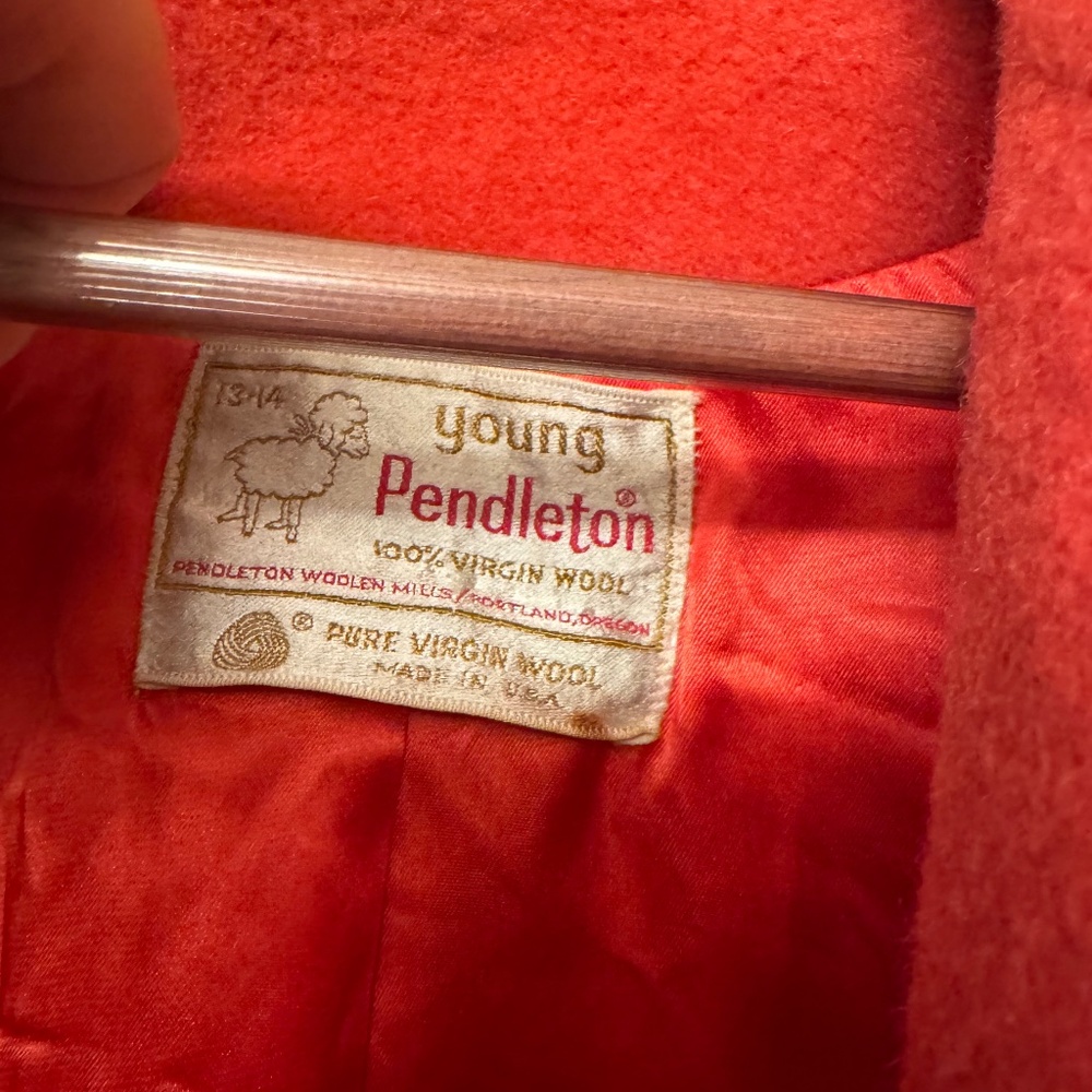 Young Pendleton Wool Coat Vintage - image 2